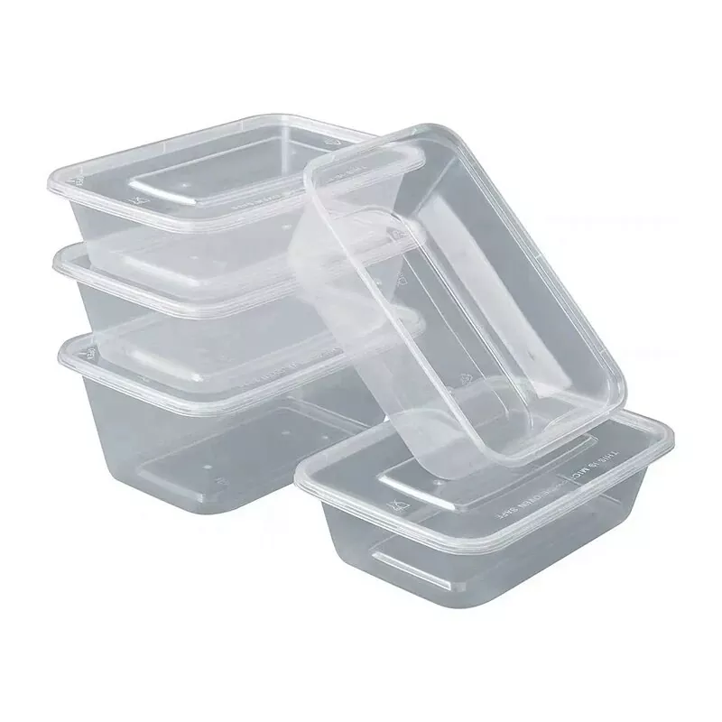 Mikrobølgesikker plastmadkasse